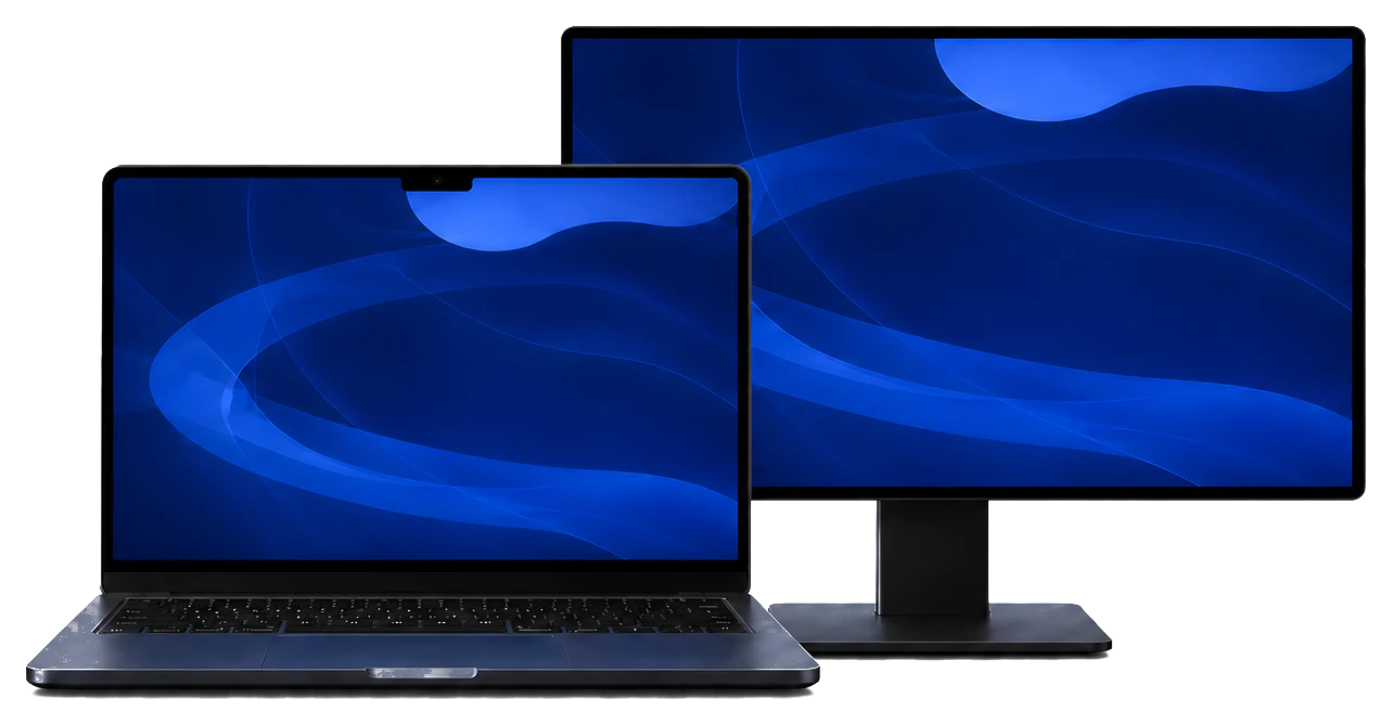 MacBookと外部ディスプレイ